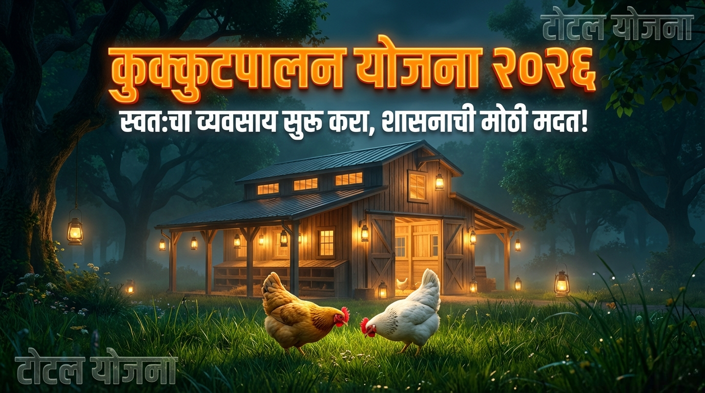 कुक्कुटपालन योजना 2026 कोंबडीपालन व्यवसाय