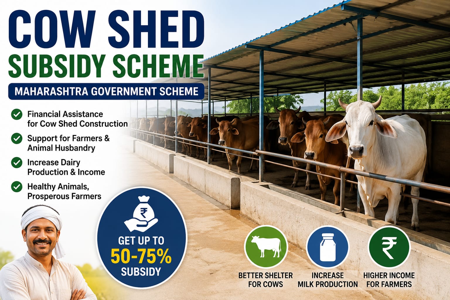 CowShed Subsidy Scheme 2026 for farmers cow shed construction subsidy