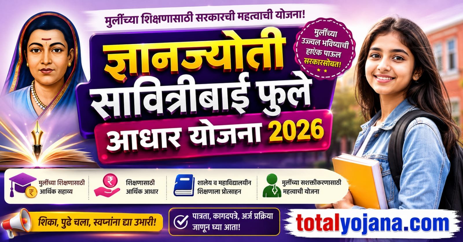 Gyanjyoti Savitribai Phule Aadhaar Yojana 2026 feature image
